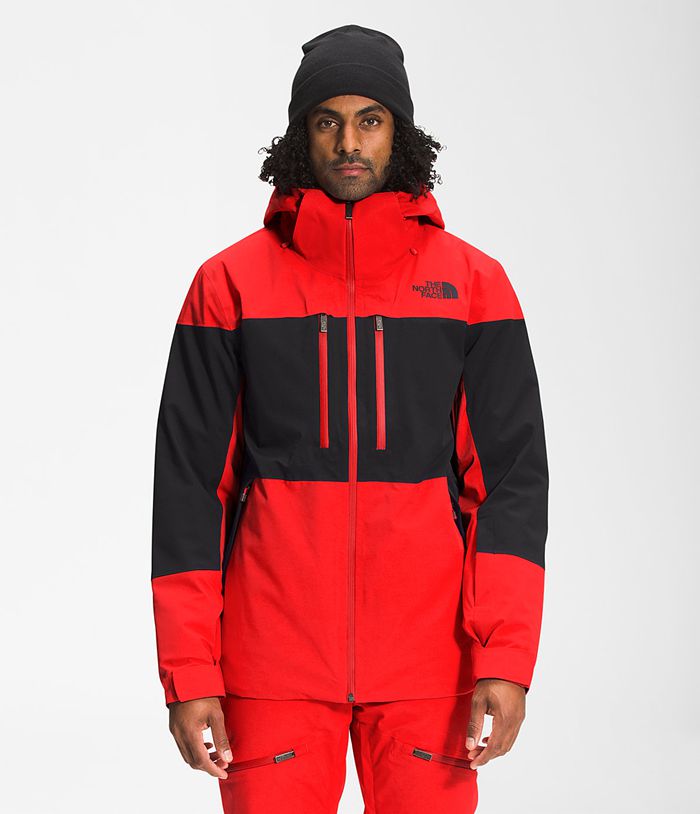 Casaca Impermeable The North Face Hombre Chakal Rojas/Negras - Peru 14273GCST